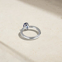 Celeste Sapphire and Diamond Ring