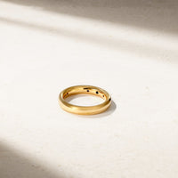 Classic Burnish Sapphire and Diamond Band