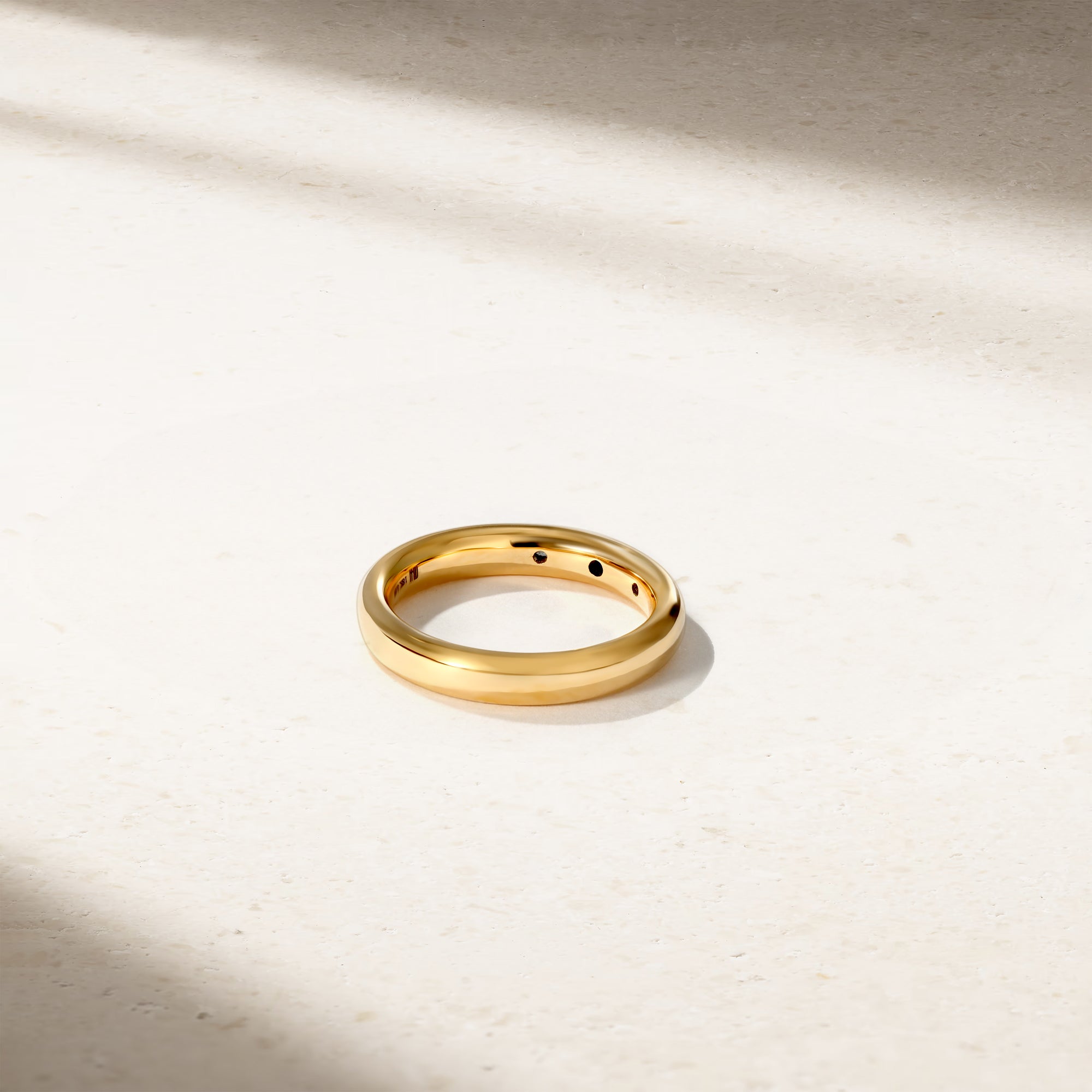 Classic Burnish Sapphire and Diamond Band