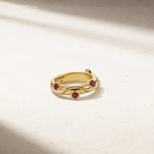 Riva Crest Ruby Ring