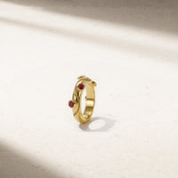 Riva Crest Ruby Ring