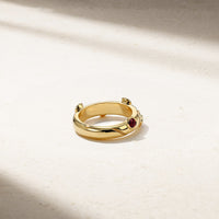 Riva Crest Ruby Ring