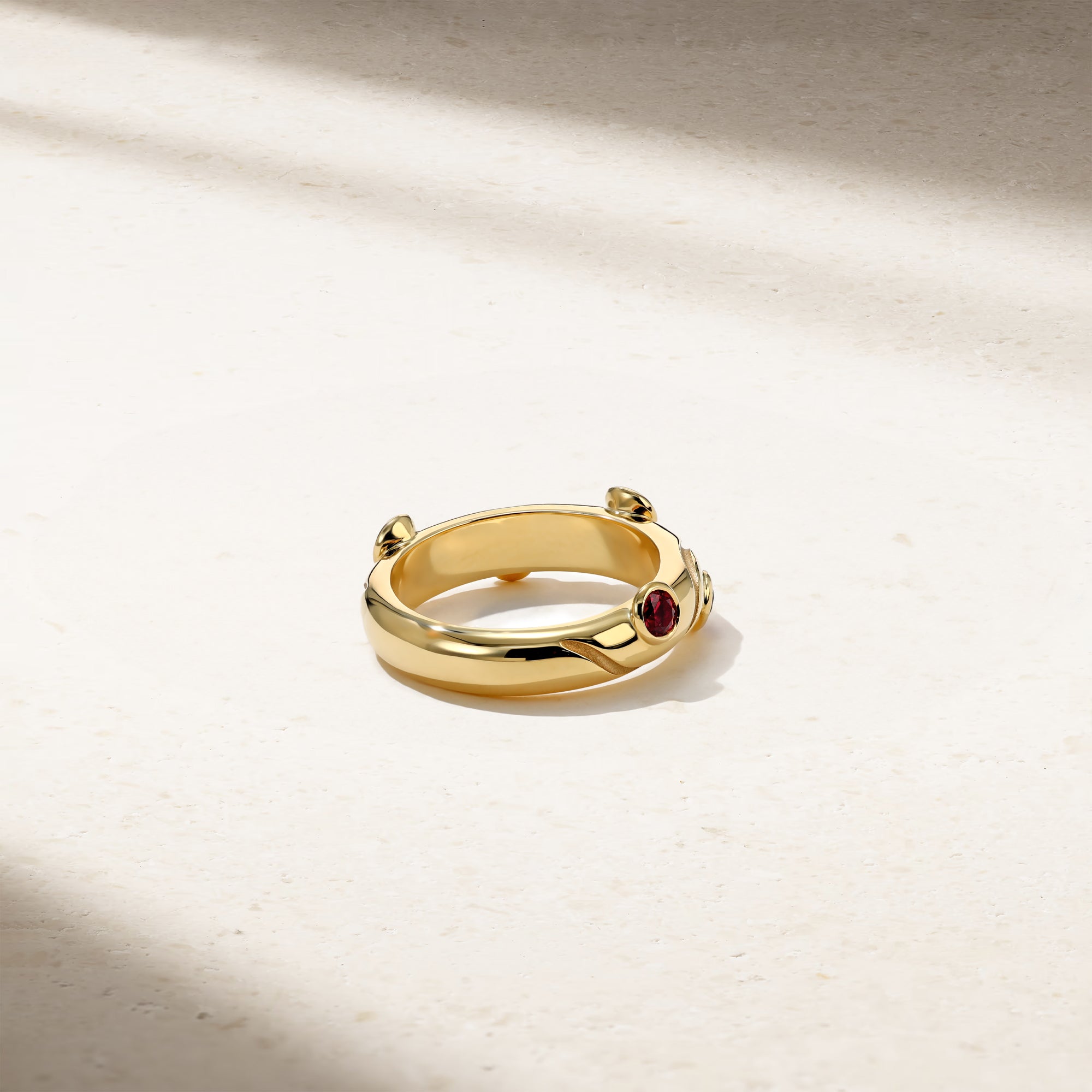 Riva Crest Ruby Ring