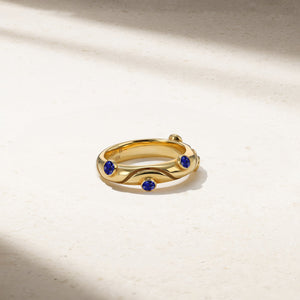 Riva Crest Sapphire Ring