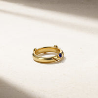 Riva Crest Sapphire Ring