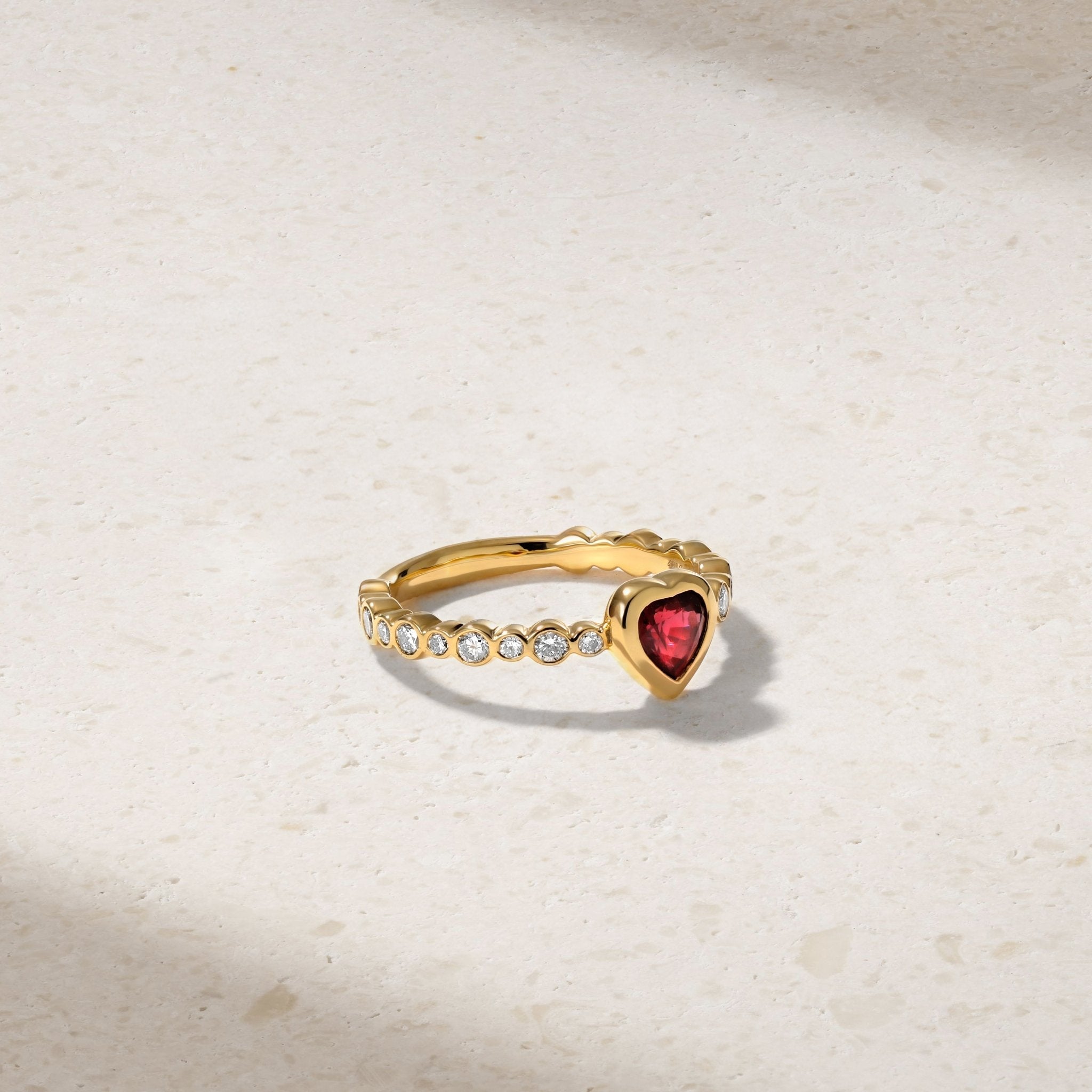 Bubbly Dilara Ruby and Diamond Ring