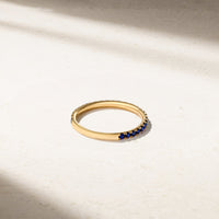 Thread Sapphire Ring