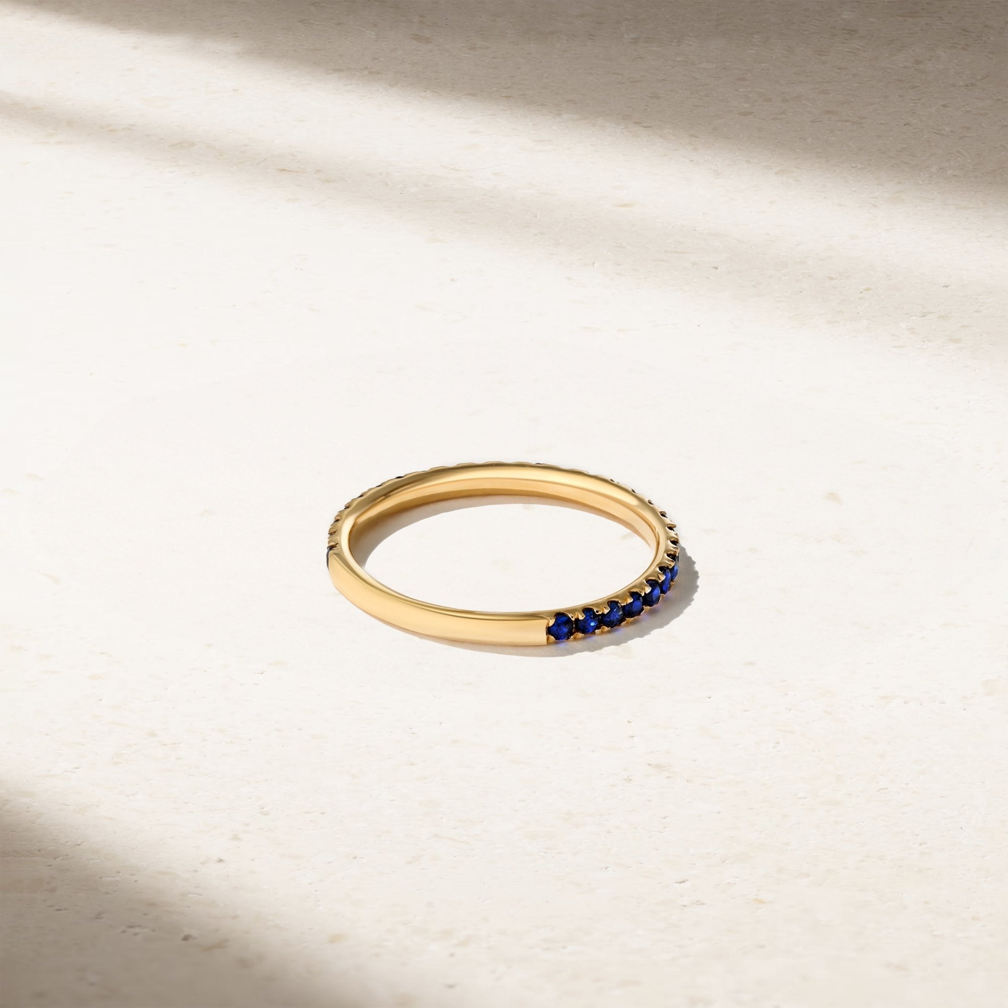 Thread Sapphire Ring