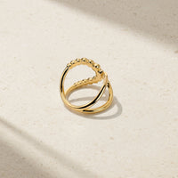 Bubbly Elegance Ruby and Diamond Ring