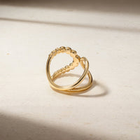 Bubbly Elegance Sapphire and Diamond Ring