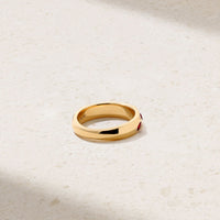 Sculpted Ruby Wave Ring
