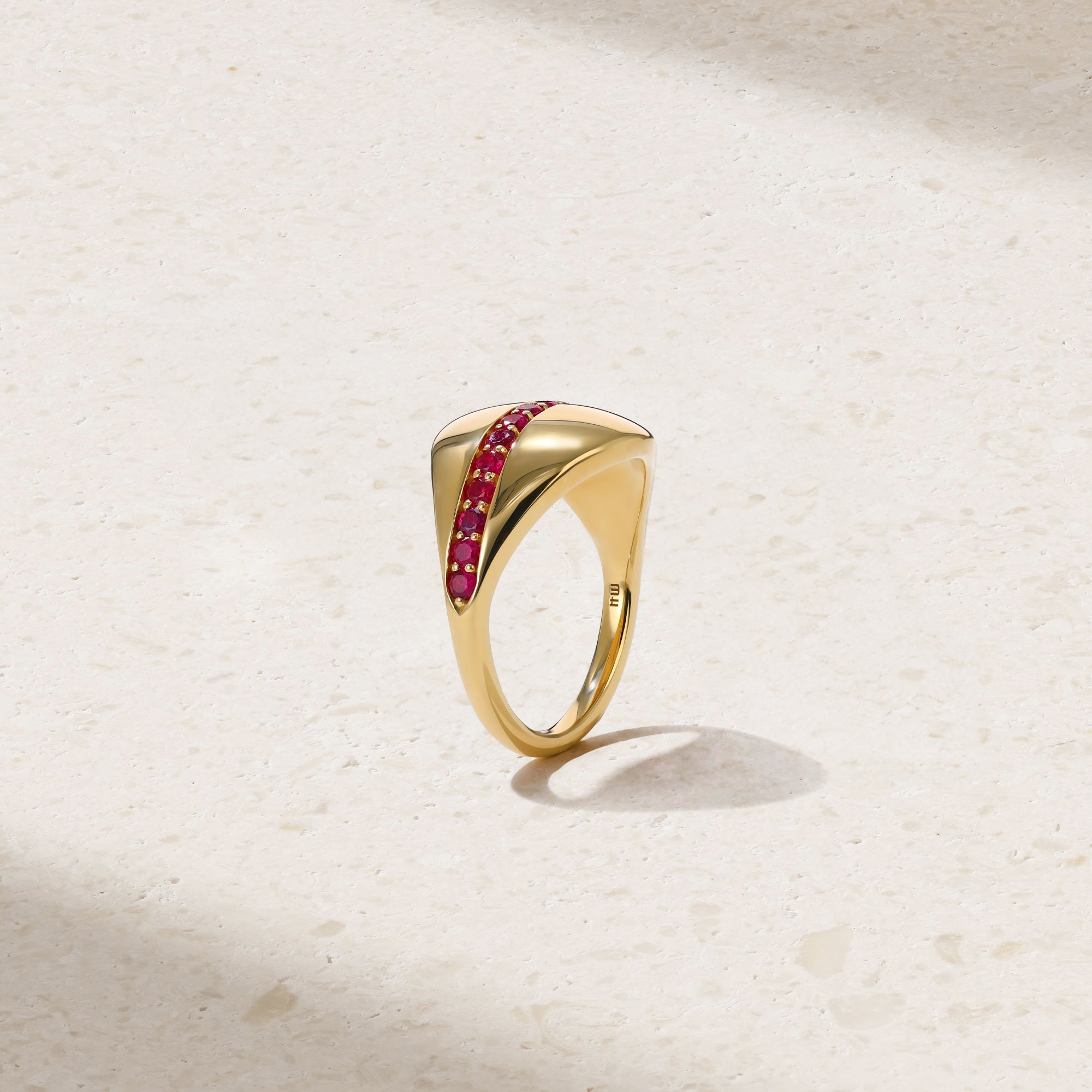 Saturn Ruby Ring