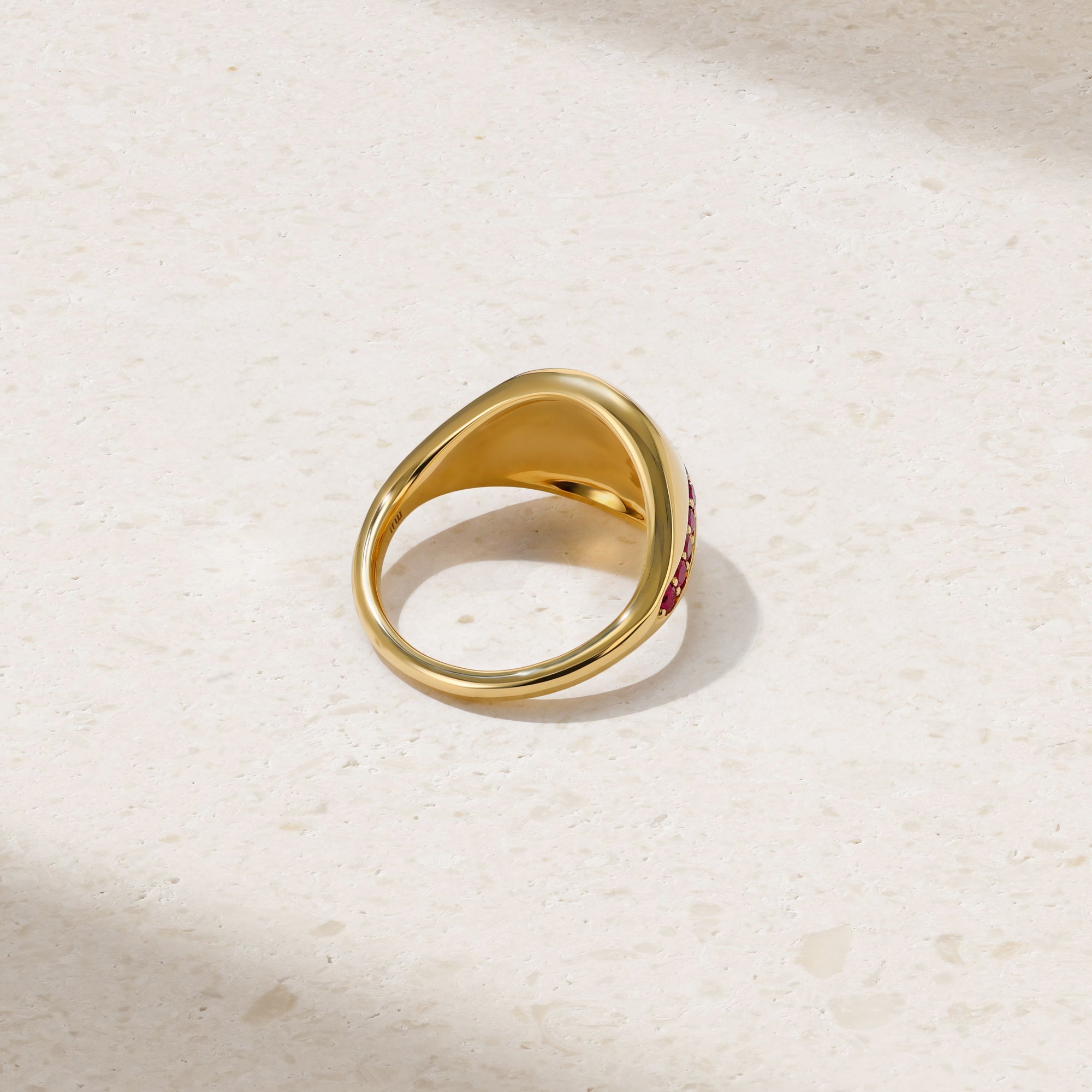 Saturn Ruby Ring