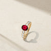 Groovy Ruby and Diamond Ring