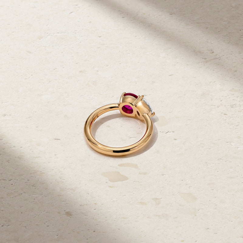Entre Nous Ruby and Diamond Ring