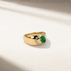 Aurum Emerald Crescent Cigar Band
