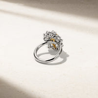 Grand Dahlia Alexandrite and Diamond Ring