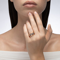 Gypsy Petite Oval Ruby and Diamond Ring