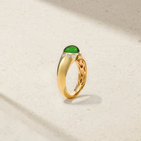 Gumdrop Green Tourmaline Cigar Band