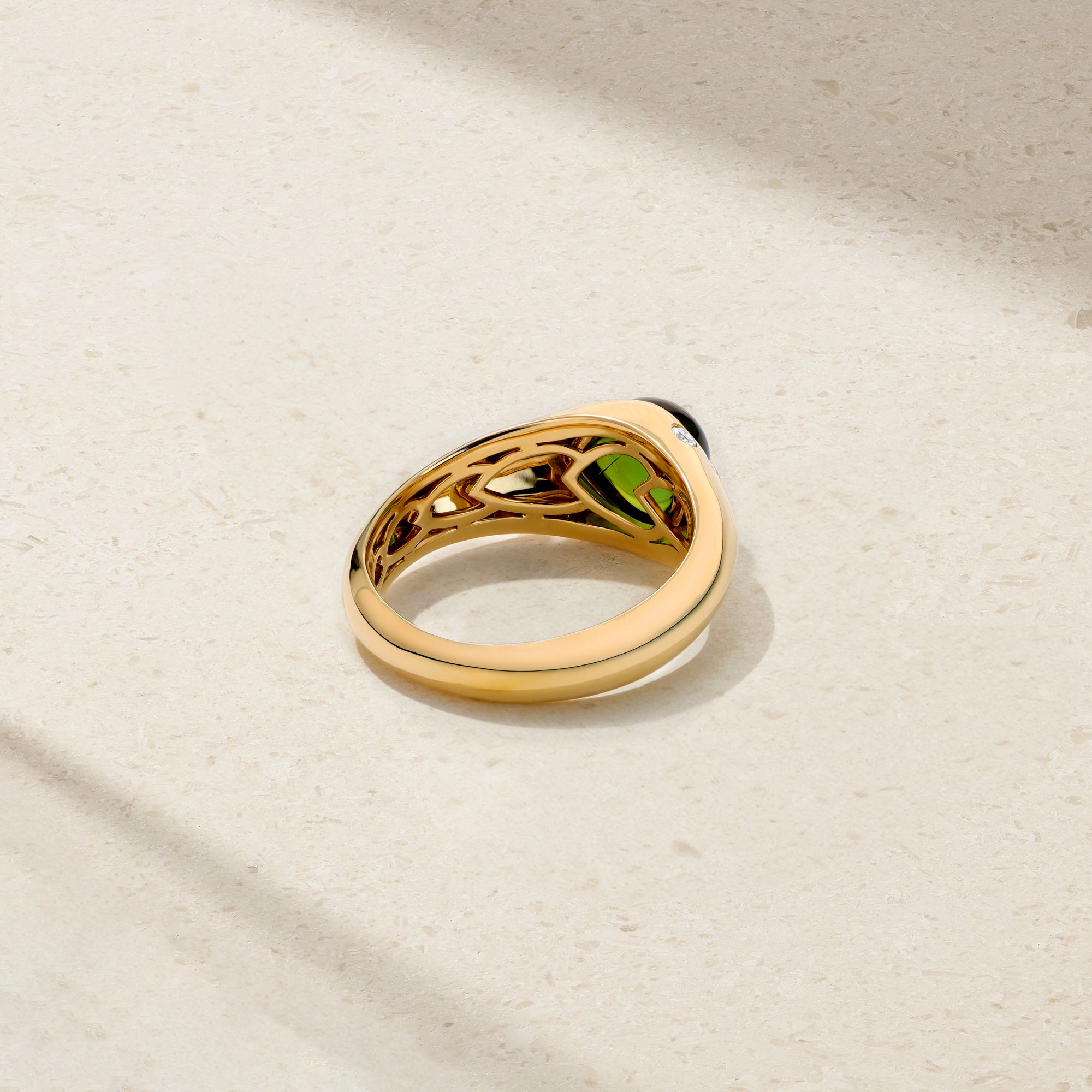 Gumdrop Green Tourmaline Cigar Band