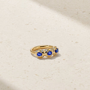 Aurum Triple Oval Sapphire Band