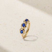Aurum Triple Oval Sapphire Band