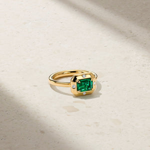 Aurum Octagonal Emerald Ring