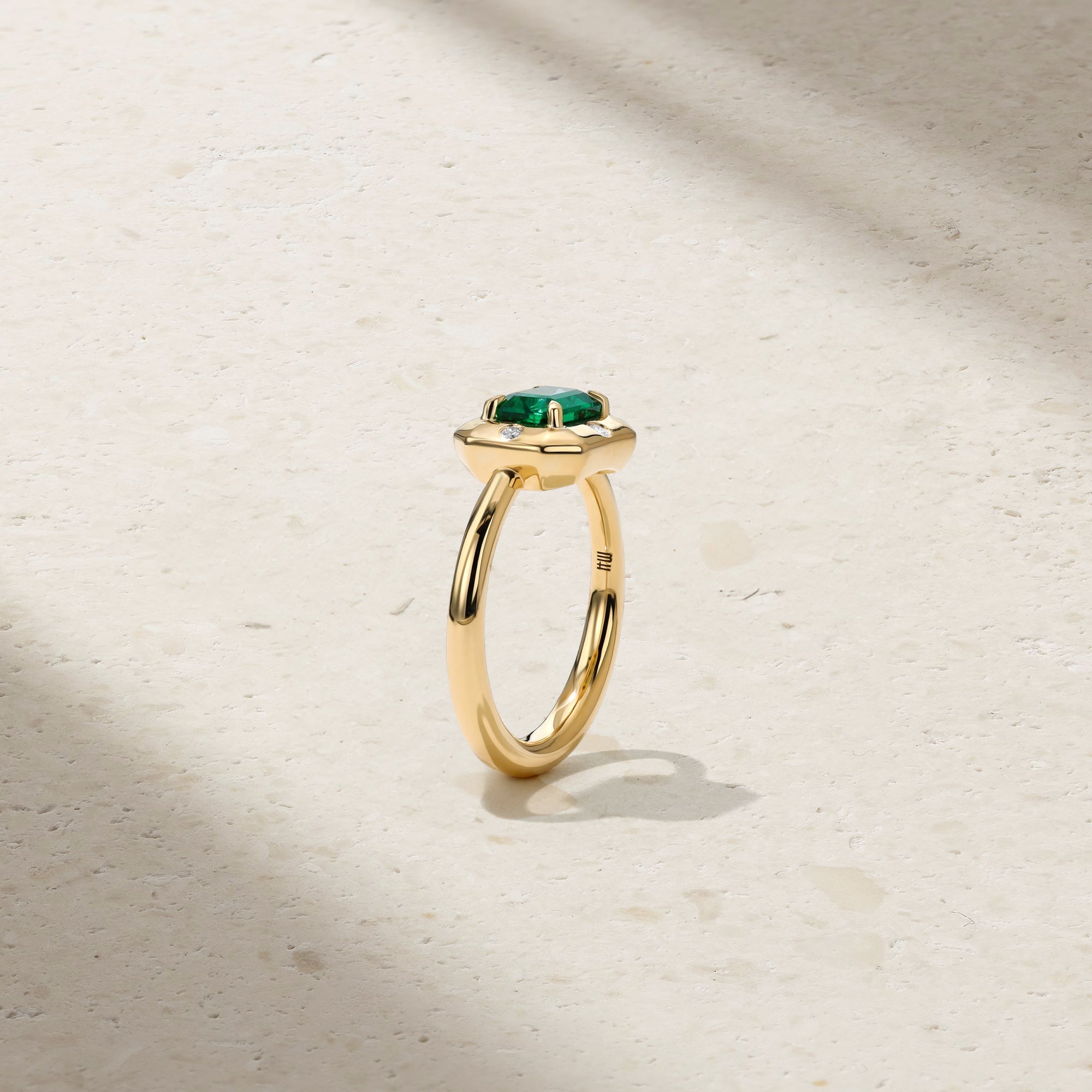 Aurum Octagonal Emerald Ring
