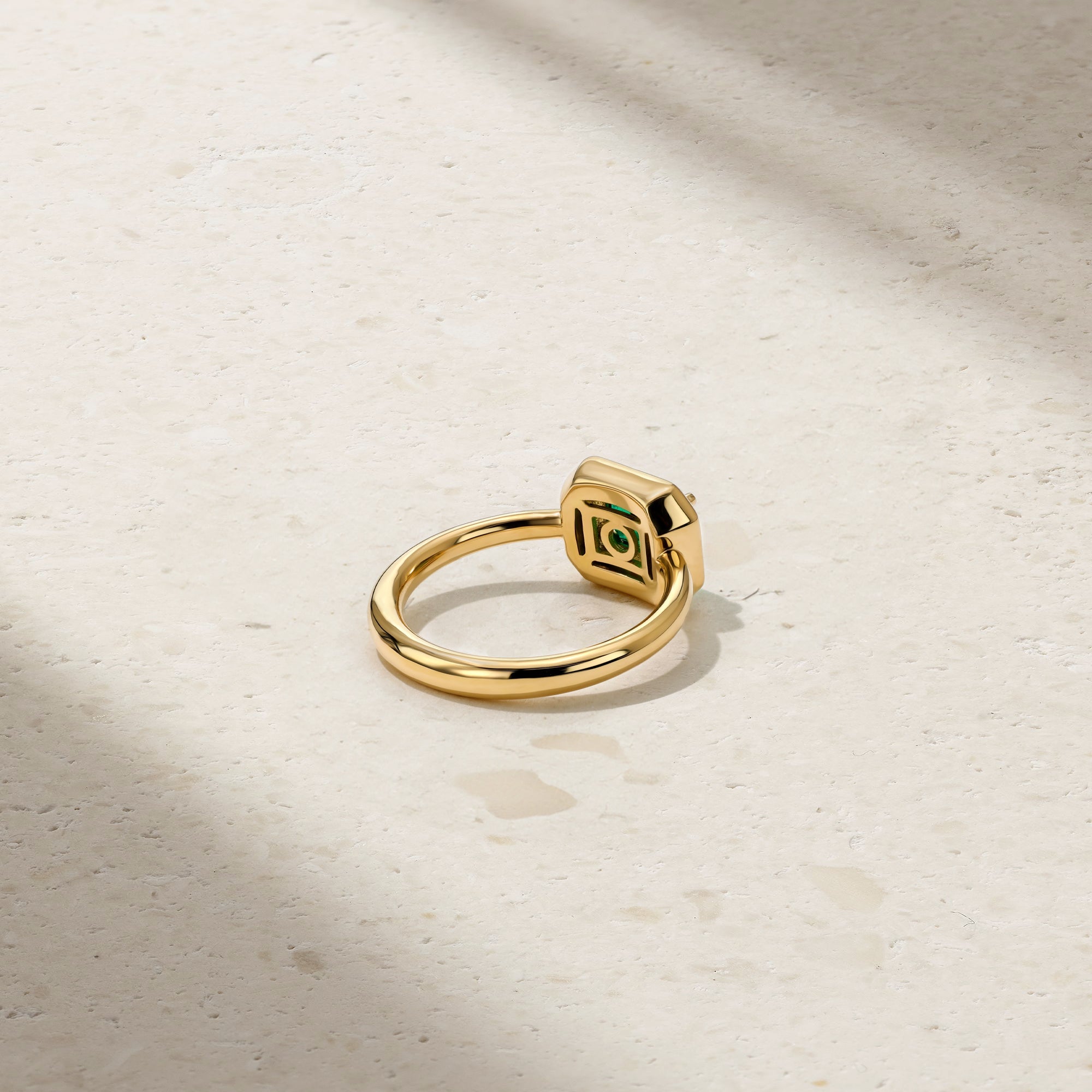 Aurum Octagonal Emerald Ring