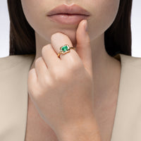 Aurum Octagonal Emerald Ring