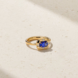 Aurum Octagonal Sapphire Ring