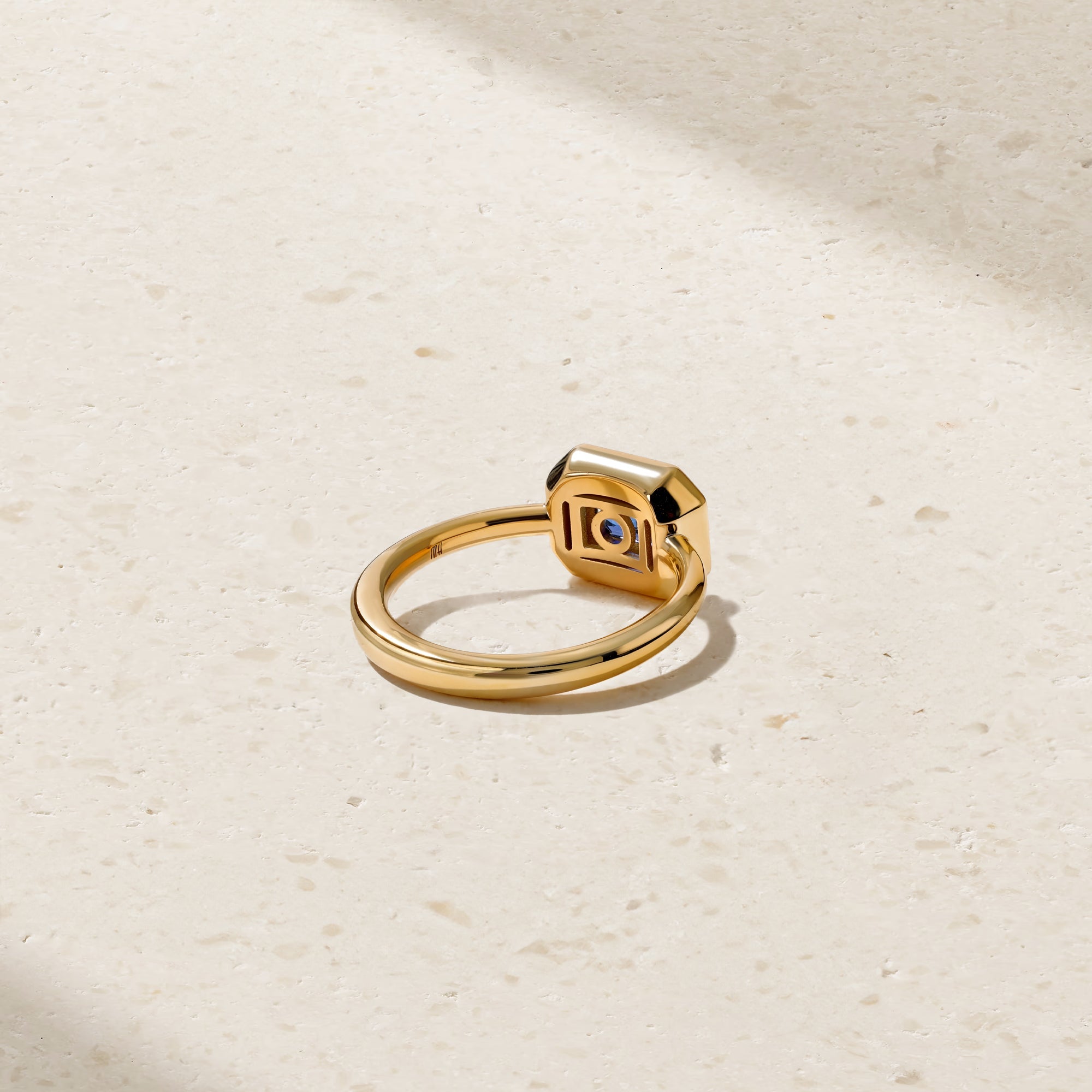 Aurum Octagonal Sapphire Ring