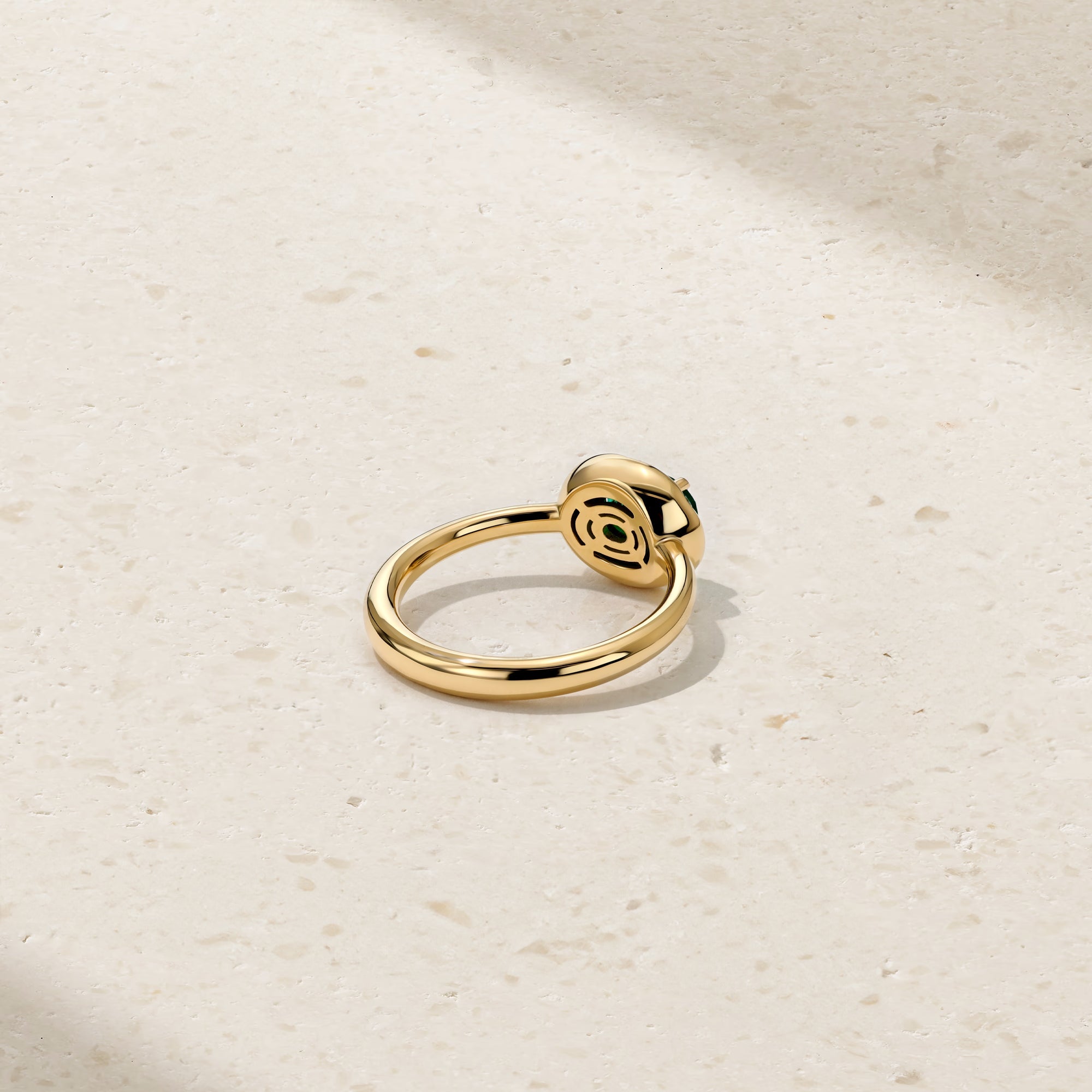Aurum Oval Emerald Ring