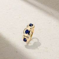 Aurum Triple Cushion Sapphire Band