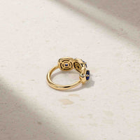 Aurum Triple Cushion Sapphire Band