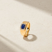 Heirloomed Octagonal Sapphire Cigar Band