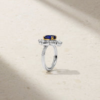 Asymmetra Sapphire Ring