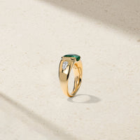 Mister Green Emerald and Diamond Ring