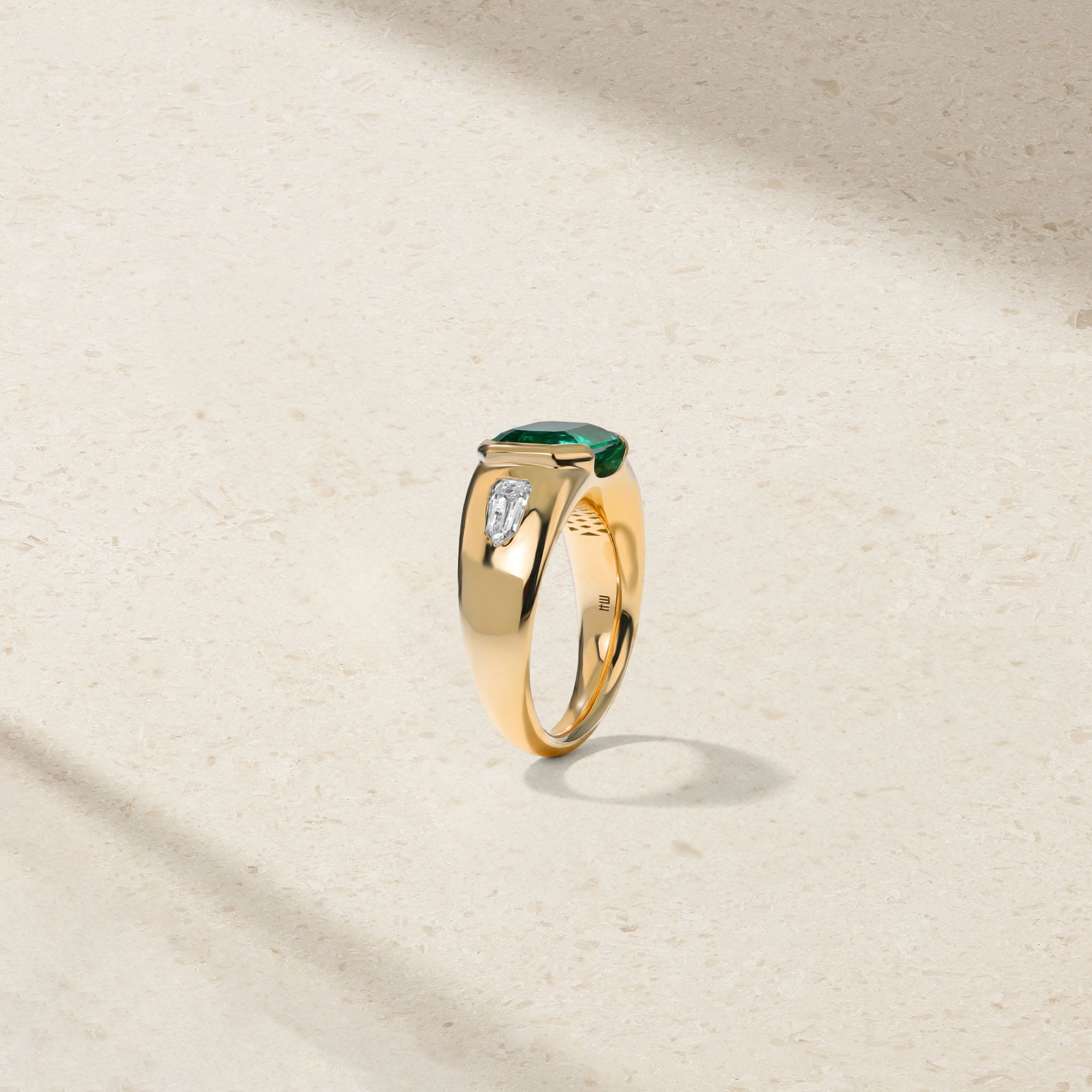 Mister Green Emerald and Diamond Ring