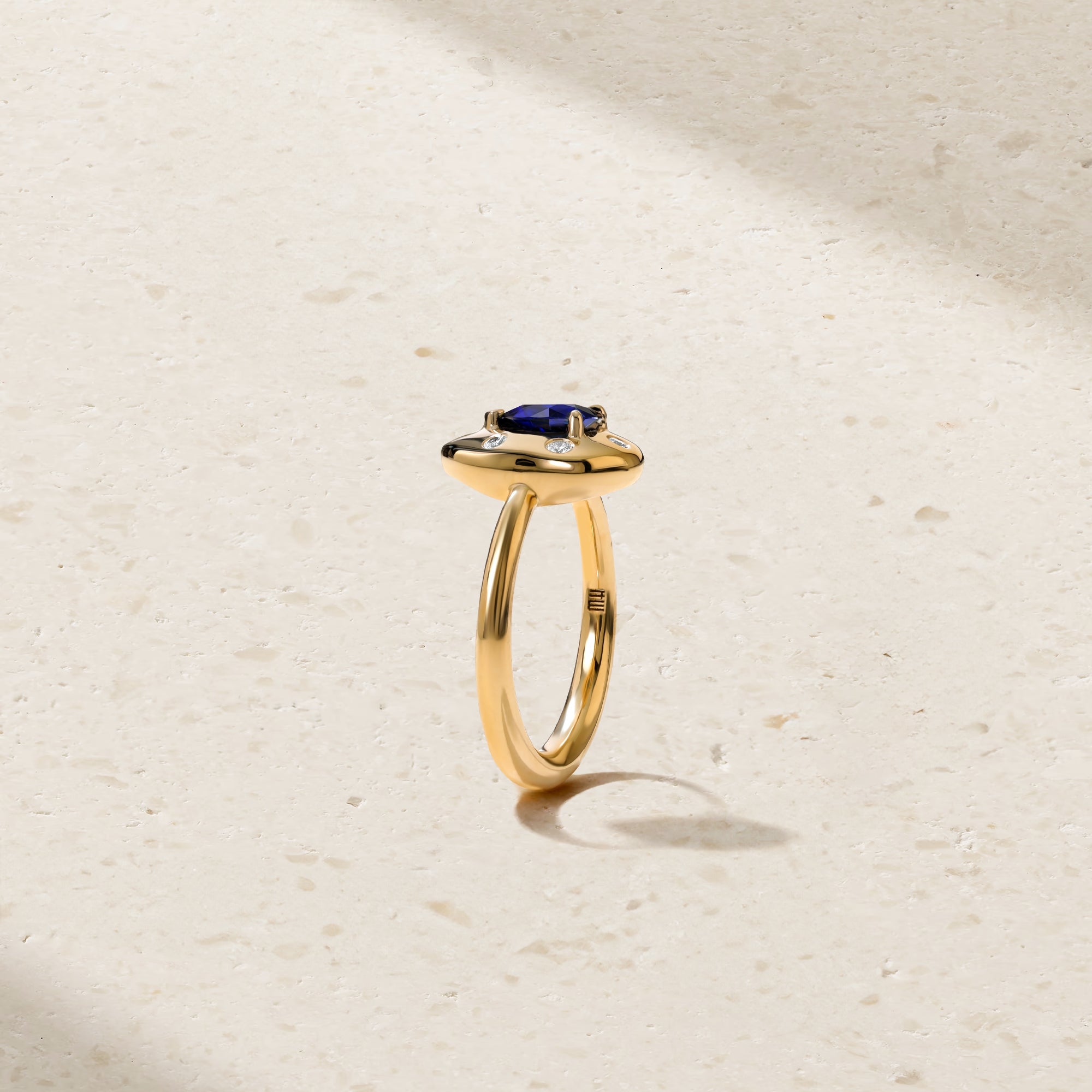 Aurum Pear Sapphire Ring