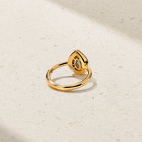 Aurum Pear Sapphire Ring