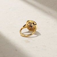 Heirloomed Grand Cushion Sapphire Ring