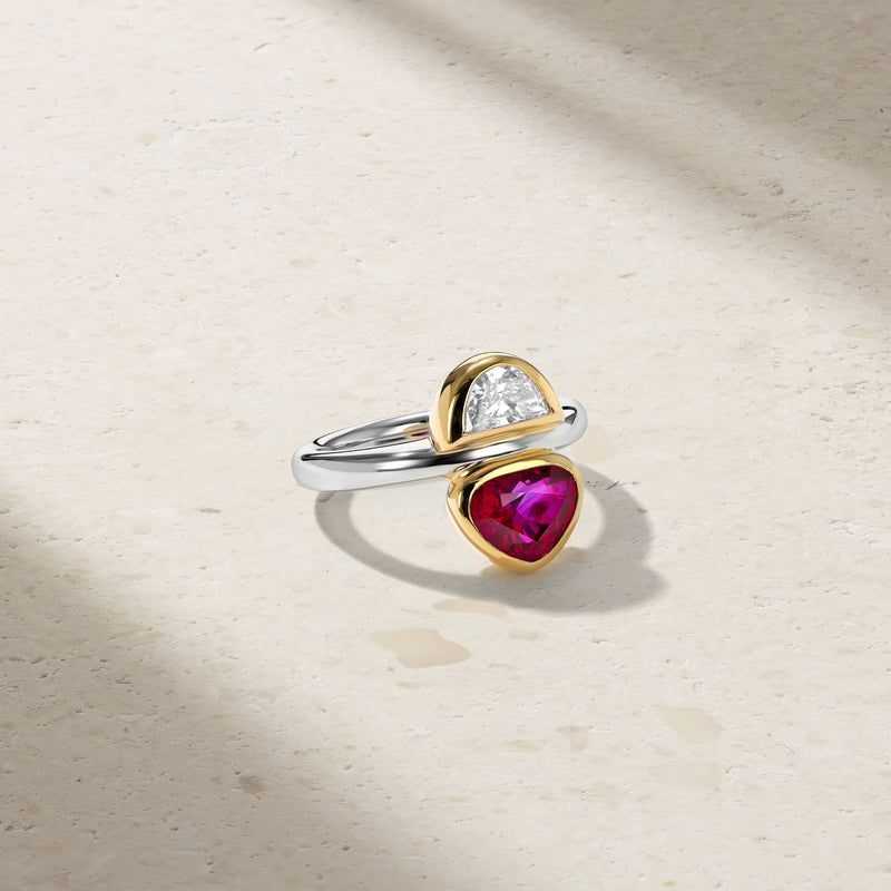 18kt Yellow Gold and Platinum