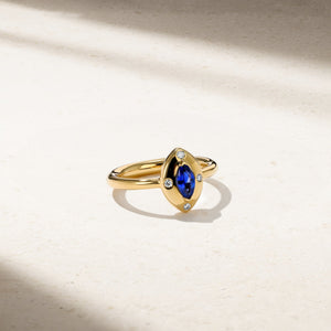Aurum Marquise Sapphire Ring