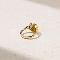 Heirloomed Round Sapphire Ring