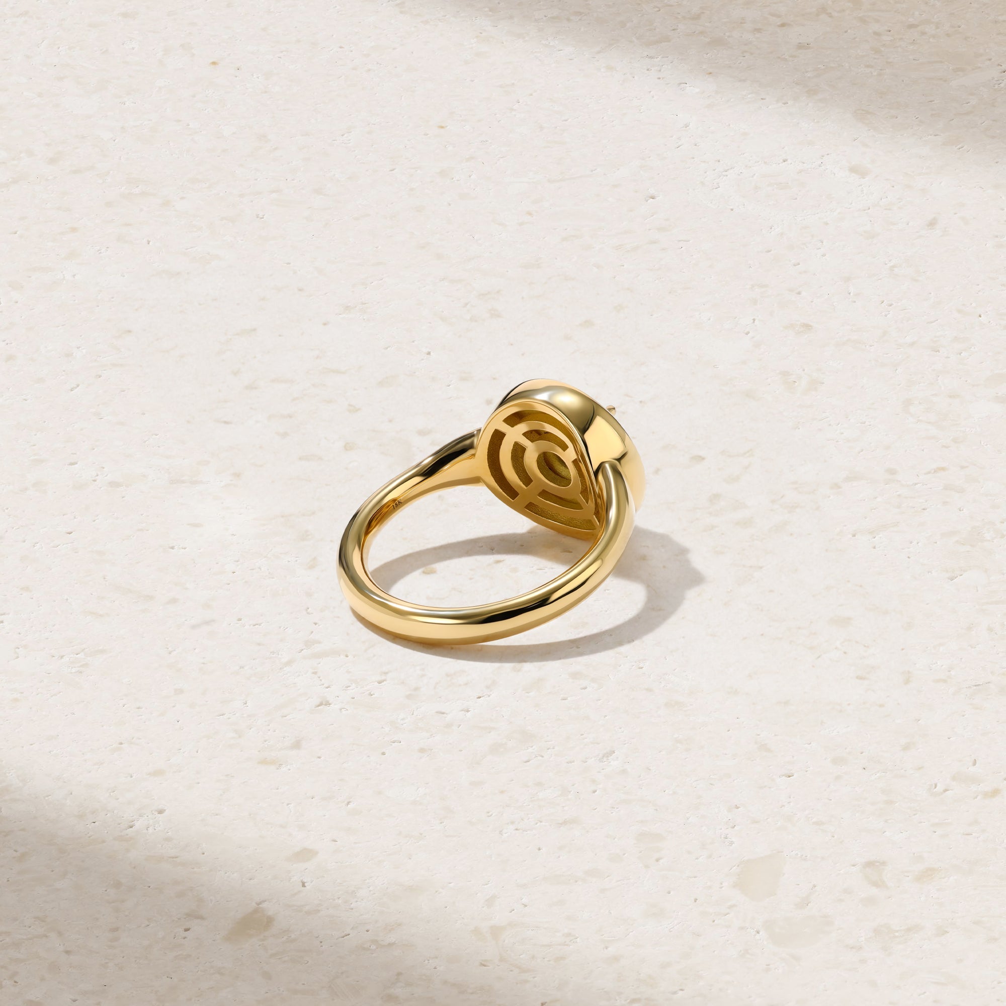 Heirloomed Round Sapphire Ring