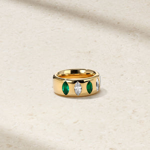 Guardian Grand Emerald and Diamond Ring