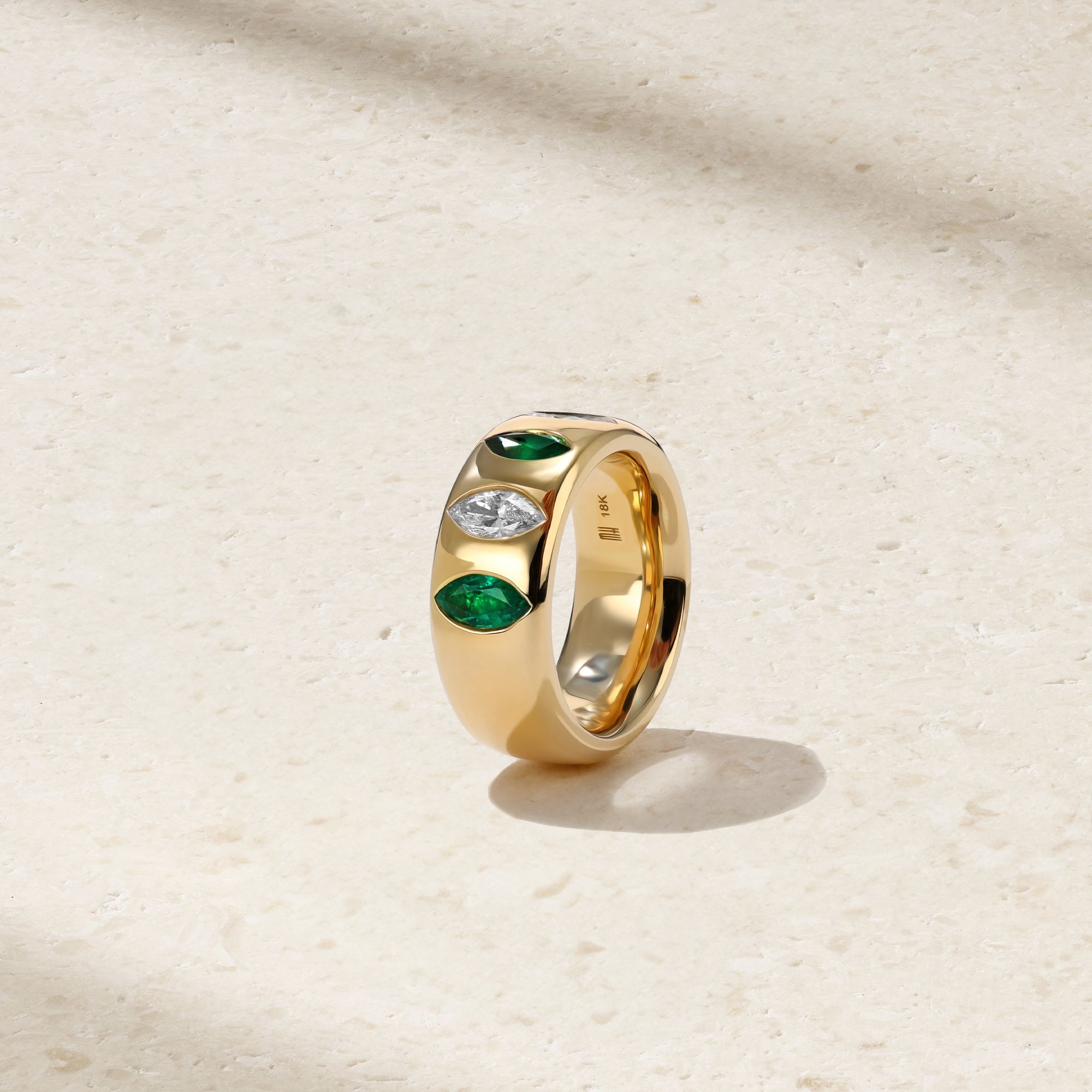 Guardian Grand Emerald and Diamond Ring