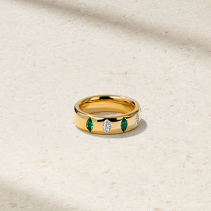 Guardian Emerald and Diamond Ring
