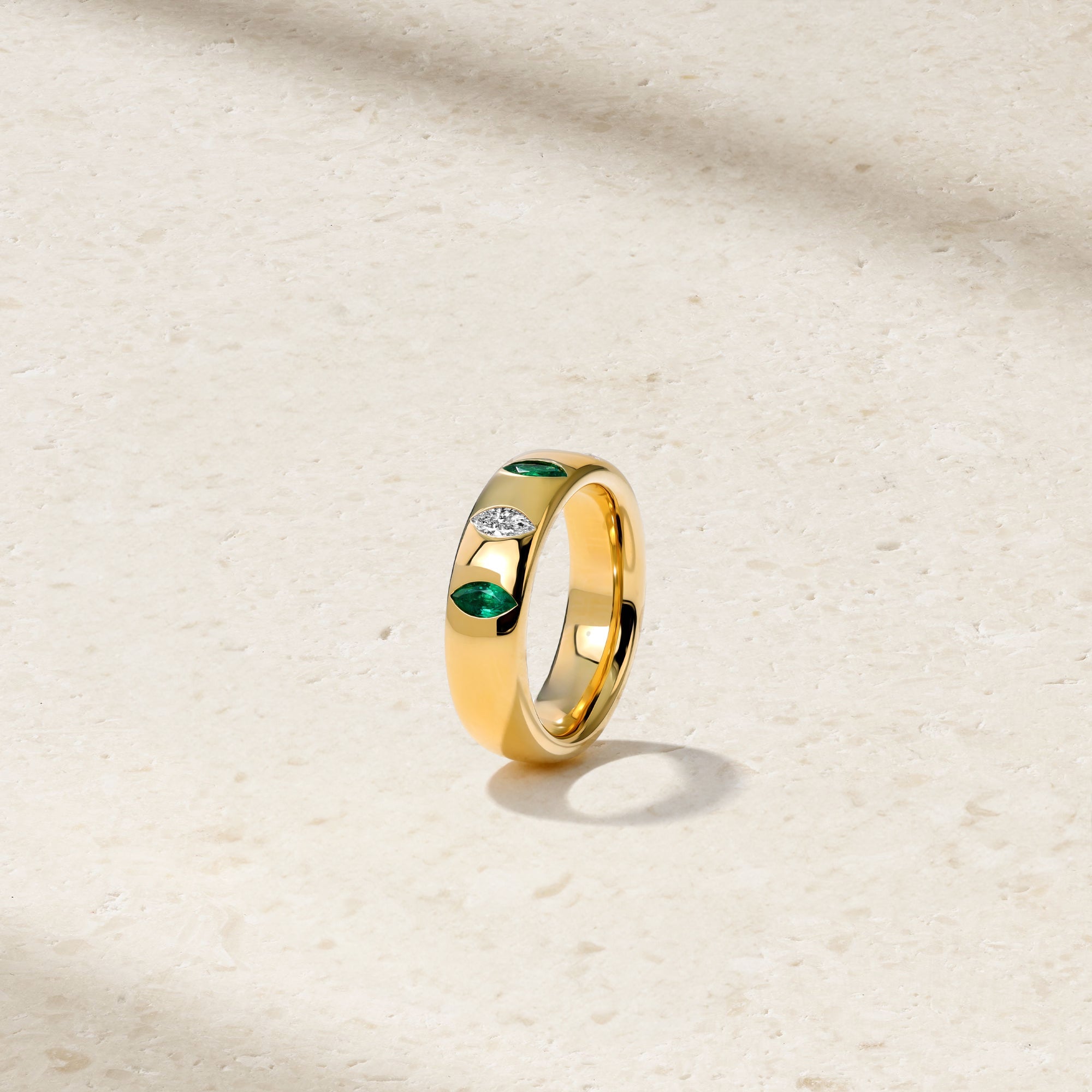 Guardian Emerald and Diamond Ring